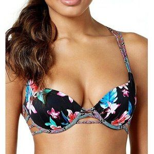 NWT Sun Dazed Harper Bikini Top Push Up Padded Top 36 B/C Bra Sized SunDazed